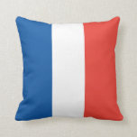 French Flag Throw Pillow