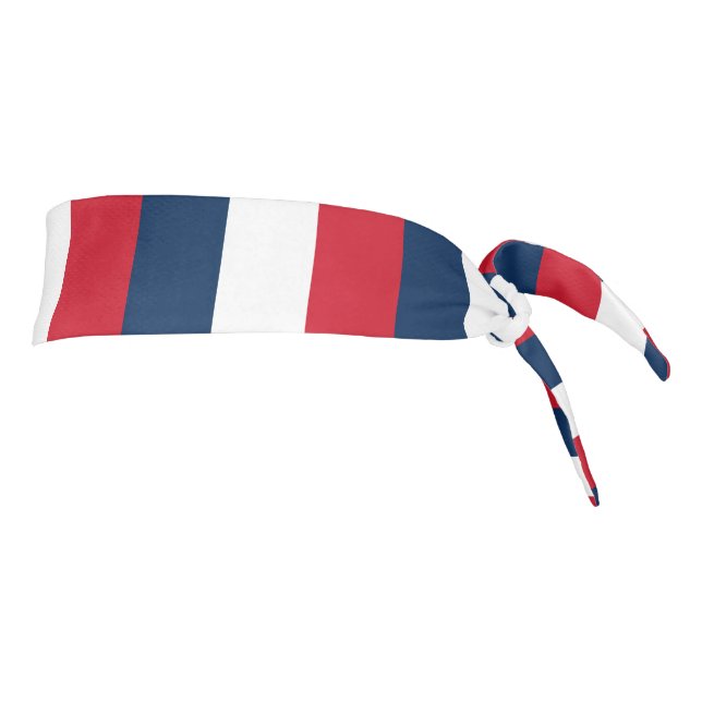 French Flag Tie Headband (Rotate 90)