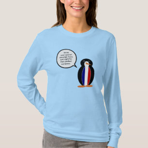 French Flag Wildlife Penguin personalize Gift T-Shirt