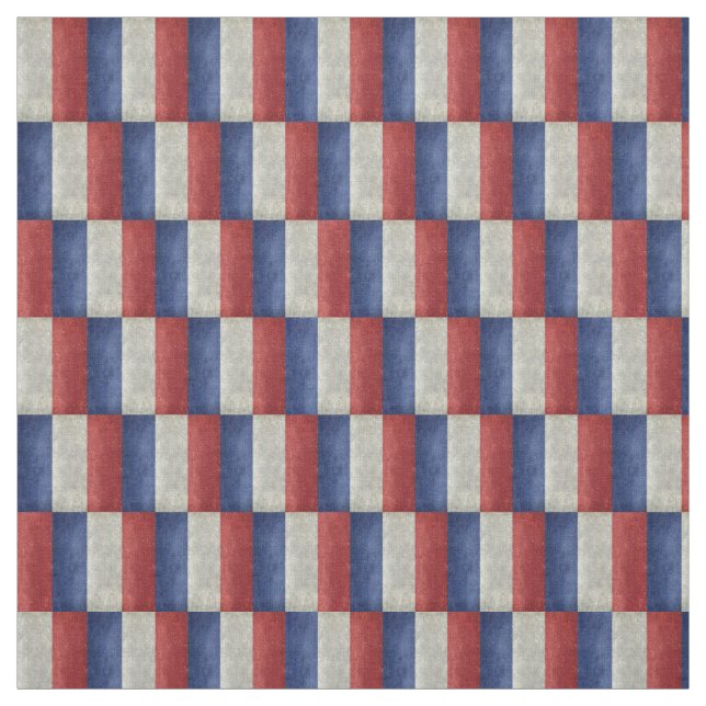 French Flag with a twist Fabric (Swatch)