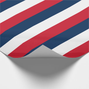 French Flag Wrapping Paper