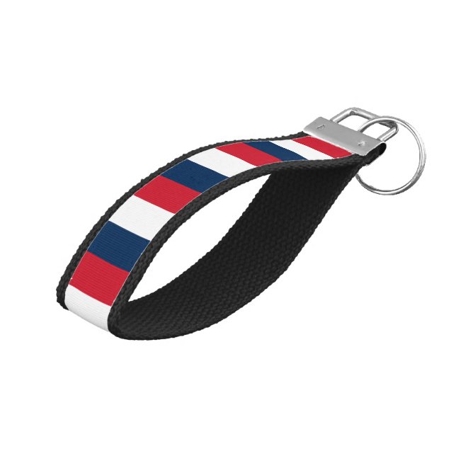 French Flag Wrist Keychain (Angled Up)