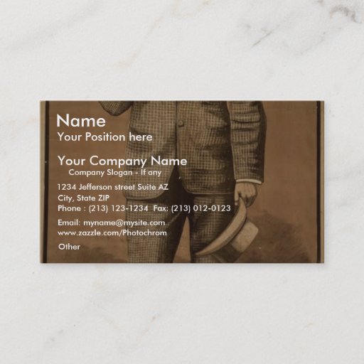 Customizable French Flats Vintage Theater Business Card Template