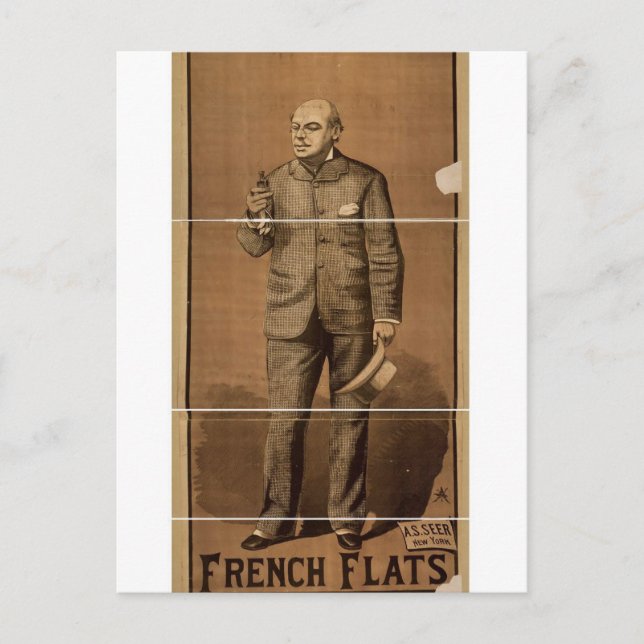 French Flats Vintage Theater Postcard (Front)