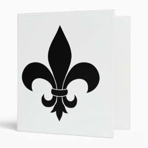French Fleur de lis Pattern Classic 3 Ring Binder