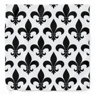 French Fleur de lis Pattern Classic Bandana