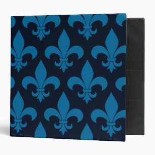 French Fleur de lis Pattern Classic Binder