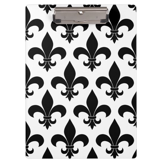 French Fleur de lis Pattern Classic Clipboard (Front)