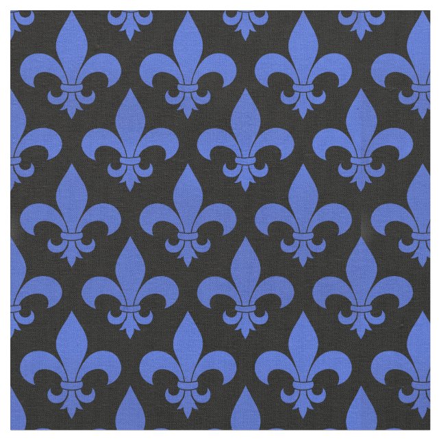 French Fleur de lis Pattern Classic Fabric (Close Up)