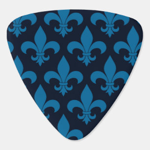 French Fleur de lis Pattern Classic Guitar Pick