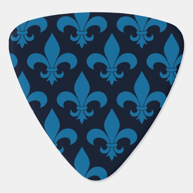 French Fleur de lis Pattern Classic Guitar Pick (Back)