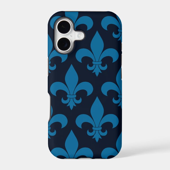 French Fleur de lis Pattern Classic Iphone Case (Back)