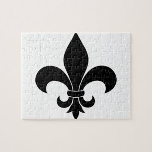 French Fleur de lis Pattern Classic Jigsaw Puzzle