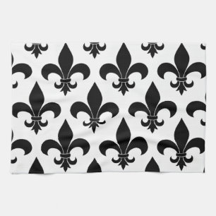 French Fleur de lis Pattern Classic Kitchen Towel