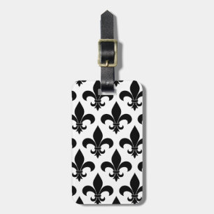 French Fleur de lis Pattern Classic Luggage Tag