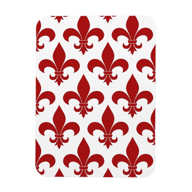 French Fleur de lis Pattern Classic Magnet (Vertical)