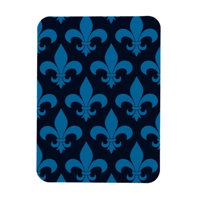 French Fleur de lis Pattern Classic Magnet (Vertical)