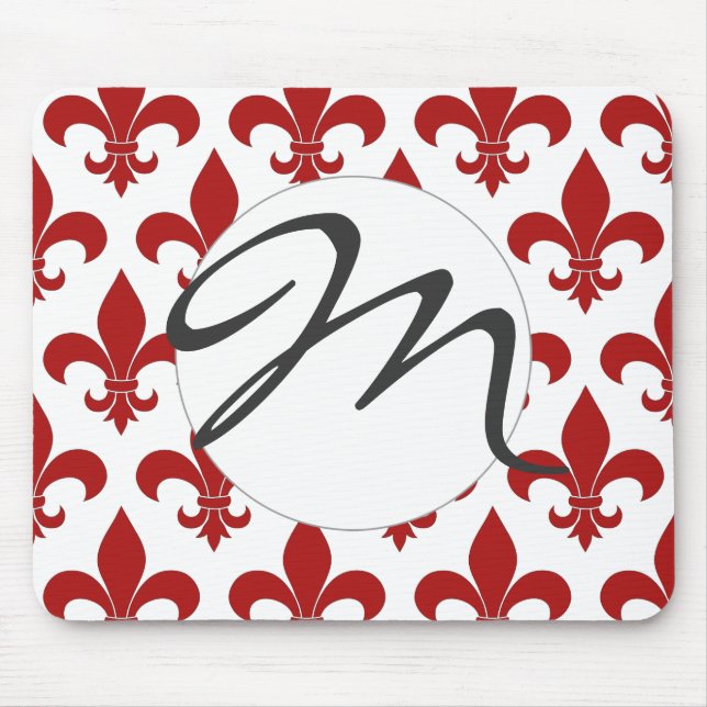 French Fleur de lis Pattern Classic Mouse Pad (Front)