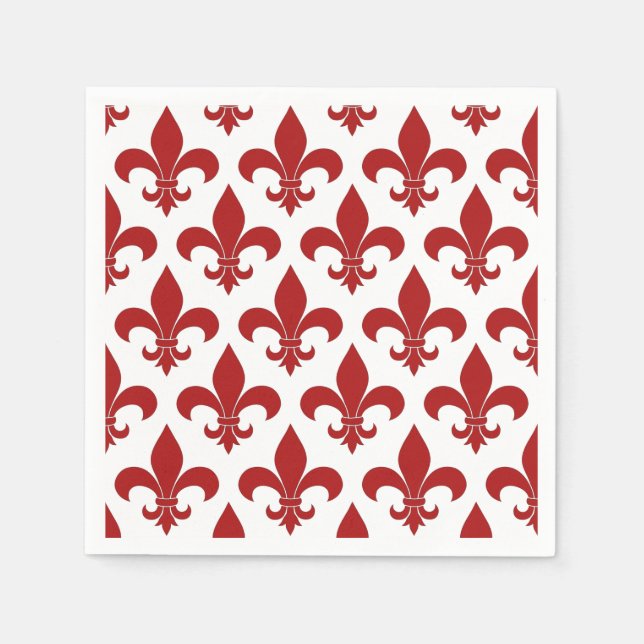 French Fleur de lis Pattern Classic Napkins (Front)