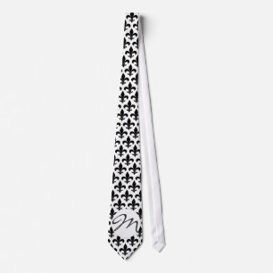 French Fleur de lis Pattern Classic Neck Tie