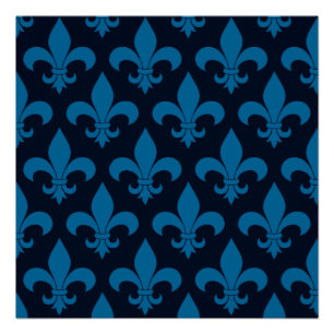 French Fleur de lis Pattern Classic Poster