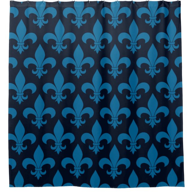 French Fleur de lis Pattern Classic Shower Curtain (Front)
