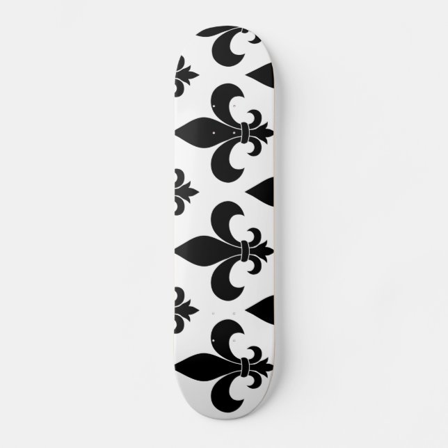 French Fleur de lis Pattern Classic Skateboard (Front)