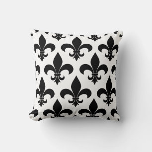 French Fleur de lis Pattern Classic Throw Pillow