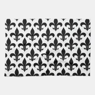 French Fleur de lis Pattern Classic Towel