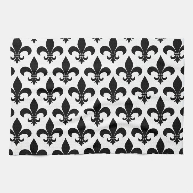 French Fleur de lis Pattern Classic Towel (Horizontal)