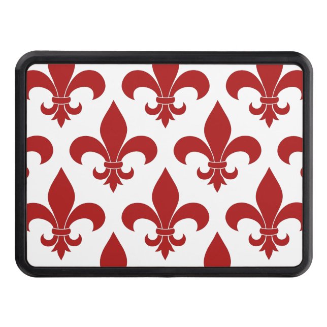 French Fleur de lis Pattern Classic Trailer Hitch Cover (Front)