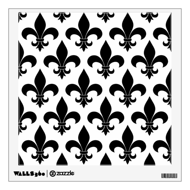 French Fleur de lis Pattern Classic Wall Sticker (Front)