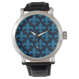 French Fleur de lis Pattern Classic Watch