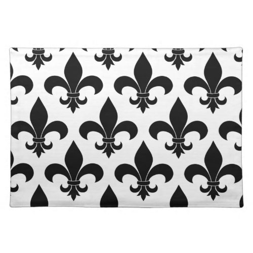 French Fleur de lis Pattern Cloth Placemat