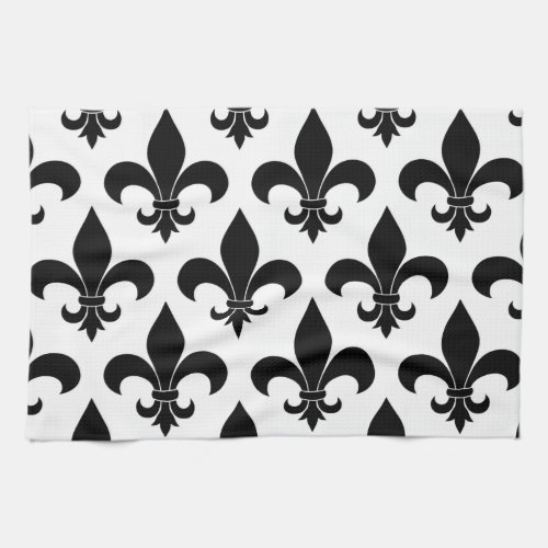 French Fleur de lis Pattern Kitchen Towel