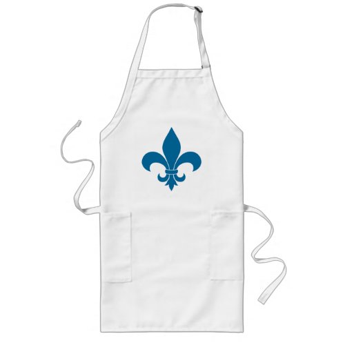 French Fleur de lis Pattern  Long Apron