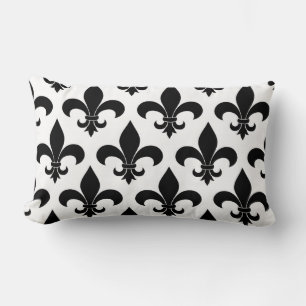 French Fleur de lis Pattern Lumbar Pillow
