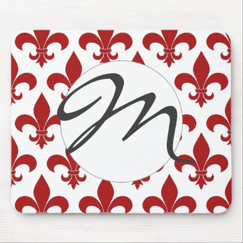 French Fleur de lis Pattern  Mouse Pad