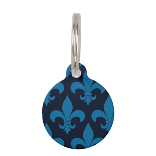 French Fleur de lis Pattern  Pet Tag