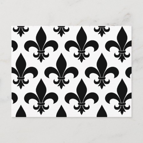 French Fleur de lis Pattern  Postcard