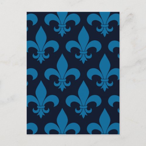 French Fleur de lis Pattern  Postcard