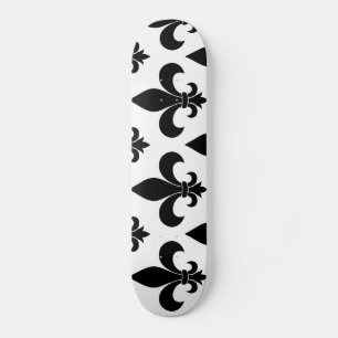 French Fleur de lis Pattern Skateboard