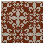 French Fleur de Lys Pattern Customizable Color Fabric