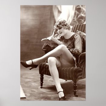 French Flirt - Pinup Girl Poster by FrenchFlirt at Zazzle