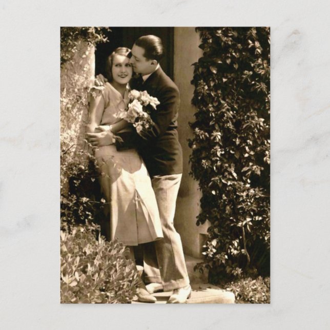 French Flirt  - Romantic Vintage Postcard (Front)