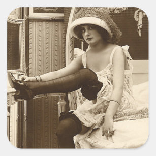 Cute Chibi French Girl in Vintage Style Sticker for Sale by HD-CC