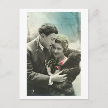 French Flirt - Vintage Romantic Love Postcard by FrenchFlirt at Zazzle