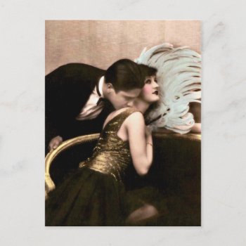 French Flirt - Vintage Romantic Postcard by FrenchFlirt at Zazzle
