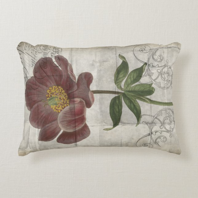 French Floral I Accent Pillow (Front)