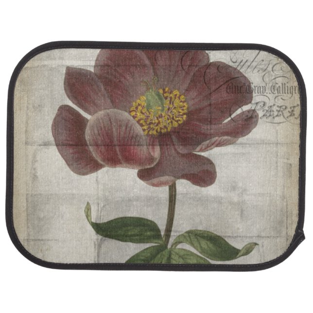 French Floral I Car Mat (Rear)